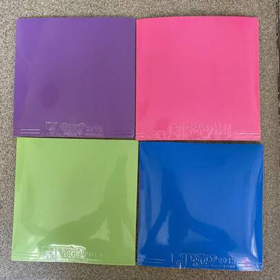 مطاط طاولة تنس الطاولة الملون ذو الطاقة الإيجابية [ملك الدوران | سرعة الماستر]، سماكة 2.1 مم أكثر سماكة، مطاط لاصق احترافي، مرونة عالية وإحتكاك قوي، تحكم أكثر استقرارًا بالكرة! صنع في الصين