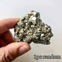 1pc AAAA+ Grade Natural Pyrite Crystal Raw Stone Chunk - Asymmetrical Brass Mineral Rock Specimen Material, High-End DIY Jewelry, Home & Garden Decor, Unique Crystal Decorations, Perfect Holiday Gift, Aquarium Decor