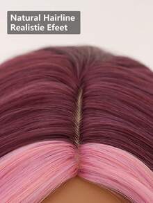 clouder Red Highlight Pink Extra Long Curly Wig 30 Inch Cosplay Wig Halloween Christmas Wig Elegant Soft Matte Hair Loose Curls Casual Outing Street Punk Wig Rock Wig Fluffy Natural Cool Girl Synthetic Heat-Resistant Fiber Wig Suitable For Women Daily Party Wig Music Festival Wig Avant-Garde College Style Wig Modern Fashion Gothic Wig - 挑染粉色 - 查看 8