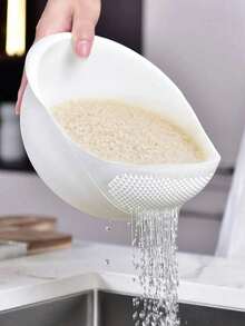 1 pièce Panier de drainage multifonctionnel de cuisine, panier multifonctionnel pour le lavage et l'égouttage du riz, polyvalent pour le nettoyage des ustensiles de cuisine, légumes et fruits