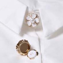 2 butoni minimalisti francezi cu zirconiu artificial și perle - accesoriu versatil pentru rochii, smokinguri și ținute casual