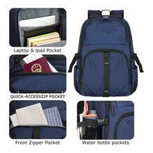 Zaino casual da lavoro per uomo, zaino alla moda per studenti universitari, zaino leggero per notebook, borsa da imbarco all'aperto