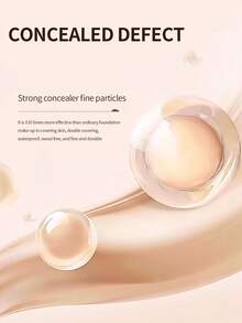 1pc Moisturizing Waterproof Long-Lasting Non-Smudge Natural Dewy Finish Twist-Up Foundation Stick With Brush Applicator, Creates Flawless Complexion