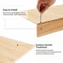 MX    3 Pcs 30 X 12 Inch Wooden Wire Rack Covers For Removable Closet Decoration Shelf Covers With Wood Grain Stickers For Pantry Bathroom Kitchen Shelving Upgrade Wood Color - 30x12英寸 - 查看 6