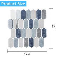 1 pieza/10 piezas Pegatinas de azulejos cerámicos hexagonales modernos para cocina, láminas de azulejos de mosaico autoadhesivas, vinilos de azulejos impermeables para cocina y baño, diseño geométrico minimalista