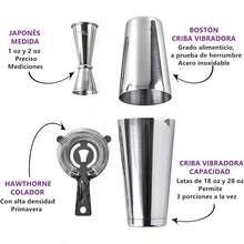 Juego de Coctelera de 13 Piezas de Acero Inoxidable para Bar - 4 Piezas - Ver 3