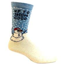 Men's Up To Snow Good Socks Funny Christmas Winter Weather Snowman Novelty Footwear Funny Graphic Socks Comfortable Fitted Spandex Cotton - Màu xanh lam - Xem 4