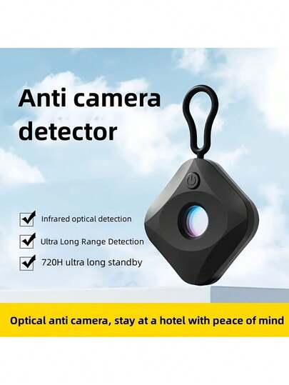 1pc Anti Spy Detector, Equipped Infrared Sensor Hidden Detector Dual Mode (Remote Motion Detection), 720° Long Range Detection, No Power Needed, Compact Lightweight 24/7 Monitoring, Home/Office/Hotel Security, Compatible Smartphones/Tablets (No Signal Required) Ideal Espionage Surveillance Device