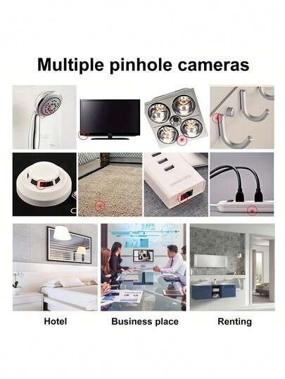 1pc Anti Spy Detector, Equipped Infrared Sensor Hidden Detector Dual Mode (Remote Motion Detection), 720° Long Range Detection, No Power Needed, Compact Lightweight 24/7 Monitoring, Home/Office/Hotel Security, Compatible Smartphones/Tablets (No Signal Required) Ideal Espionage Surveillance Device view 8