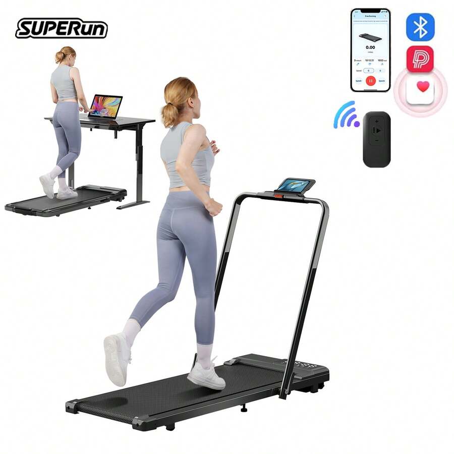 3 In 1 Treadmill- 3.0HP Folding Treadmills For Home Easy To Store, 300LBs Capacity Under Desk Treadmill Free Installation And Low Noise For Office Work - View 1