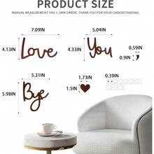 Love You Bye Wood Sign Home Decor,Above Door Topper Decoration,Boho Decor For Window Wall Express Love And Warm For Your Family Lovers,Wall Art Gift Hallway Entryway Door Decorations For House Office - C - View 7