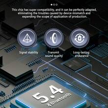 JYD-C63 Motorcycle Helmet Headset 1000mAh Bluetooth 5.4 Voice Control Waterproof Motorcycle Wireless Hands-On Talking Headset For Cycling Earphone