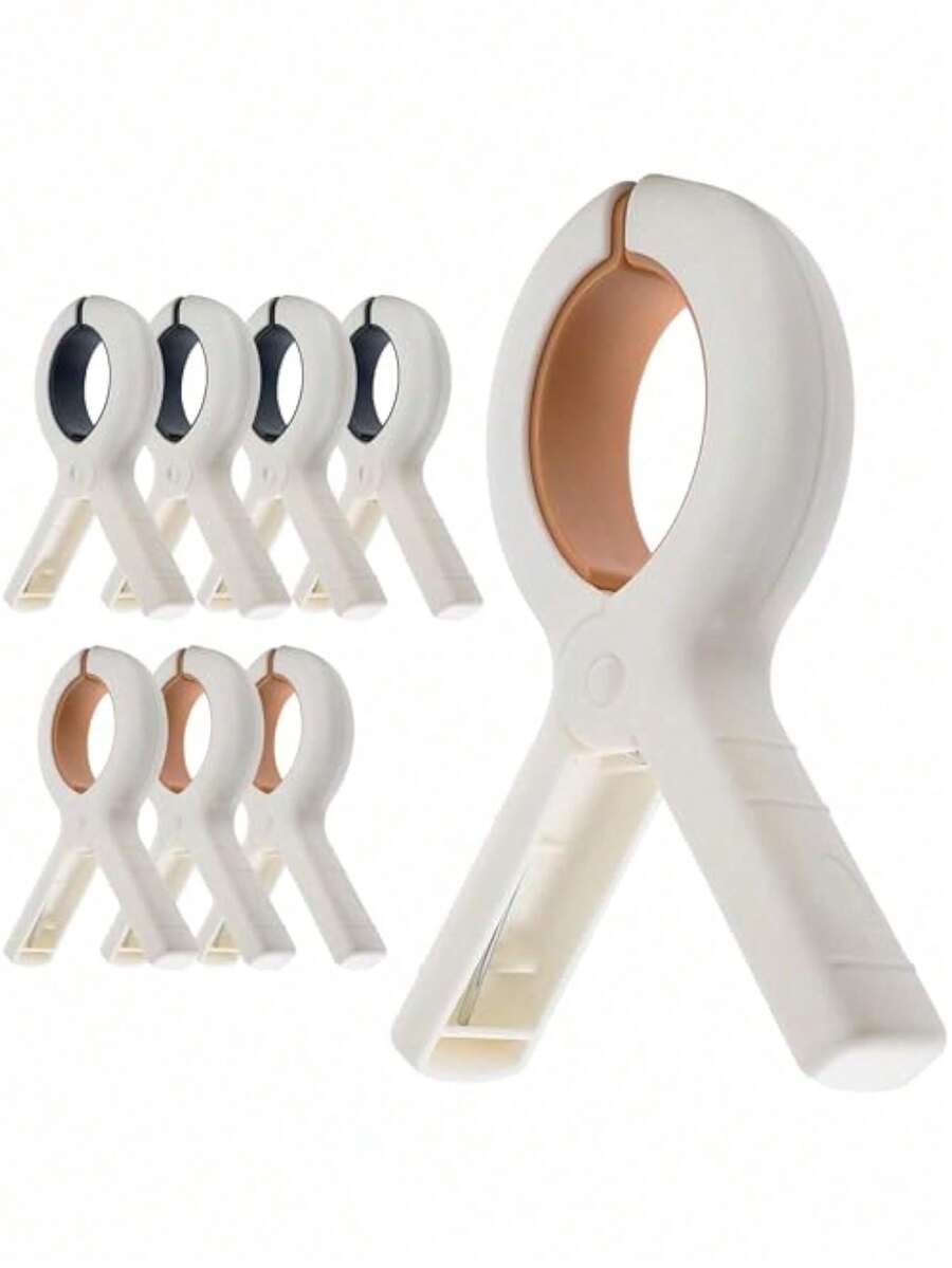 8个装沙滩巾夹、防风防晒床单固定夹、防滑晾衣绳夹、防滑晾衣绳挂钩、床单固定夹、衣夹