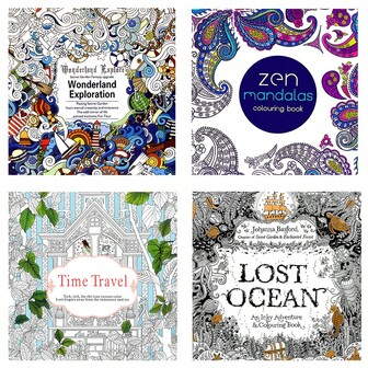 12 hojas/libro de la serie de libros para colorear del Jardín Secreto, suministros de pintura para aliviar el estrés de adultos, libro para colorear con lápices de colores, útiles escolares