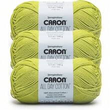 Premium Mercerized Cotton Yarn 3 Pack 173 Yards Each Soft Durable Knitting Crochet Thread Country Blue Color Quick-Dyeing Beginner Expert Use Scarves Blankets Home Decor Craft Projects - Kiwi - View 1