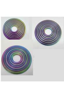 1pc 3D Fidget Ring Spinner Toy For Adults, Creative & Portable