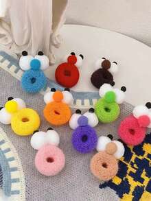 5/1 Set Mixed Autumn/Winter Funny Anti-Breakage Cute Big Eyes Ponytail Hair Ties, Candy Color High Elasticity Hair Scrunchies, Curly Hair, Scrunchies, Scrunchies Hair, Curly, Gifts, Travel, Gifts For Women, Hair Stuff, Stocking Stuffers, Stocking Fillers, Stocking Stuffers For Women, Stocking Fillers Women, Christmas Gifts, Gifts, Christmas Stocking Fillers Elastic Band - Multicolor - View 7