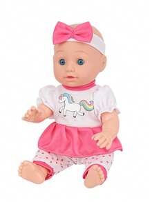 12英寸动物玩偶系列，蓝眼睛玩偶，儿童伴侣玩具，儿童过家家玩具