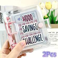 1000 Savings Challenge Binder, 52 Weeks Money Saving Challenge Binder, 2024 Reusable Mini Budget Planner With Cash Envelopes, Reusable Savings Binder, Suitable For Home, Gifts, Vacation And Holidays (Halloween, Christmas) Etc., Bohemian Style - Multicolor - View 27