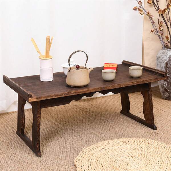 Multifunctional Folding Coffee Table - Portable Wooden Table  For Bedroom, Outdoor