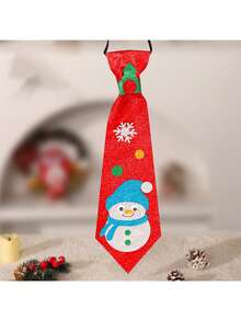 1pc Children's DIY Christmas Tie, Handmade Craft Creative Educational DIY Kit, Kids' Small Gift, Handmade DIY Materials, Children's Educational Toy, Christmas Decoration Accessory, Non-Woven Felt Hanging Ornament DIY Kit