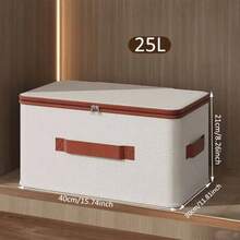 1PC Bedroom Clothes Storage Box, Household Covered Storage Box, Clothes And Blankets Sorting Box, Miscellaneous Storage Artifact - 42L - View 4