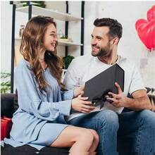 1 صندوق هدايا قابل للطي باللون الأسود، صندوق تغليف هدايا، صندوق هدايا لتقديمه للعائلة والأصدقاء، استخدام عام لهدايا المناسبات