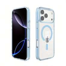 【よく売れる】i Phone 17/17Pro/17Air/17 Pro Max、16 Pro/ 16 pro max、15/ 15 Pro /15 プロマックス、14pro/ 14pro 最大、13pro/ 13pro 大きい、12pro/ 大 12 11、大11promaxシリーズ用透明磁気ワイヤレス充電対応ケース - TPU素材製のスタイリッシュで耐衝撃なミニマルデザイン。 クリア保護カバーで、傷防止と携帯アクセサリーとして最適 - ブルー - チェックする 4