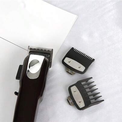 2 pièces Jeu de peignes limiteurs noirs, guides de tondeuse à cheveux, accessoires de coiffure compatibles 1,5 mm et 4,5 mm