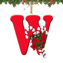 زخارف حرفية من الألف إلى الياء لتزيين شجرة عيد الميلاد - علامات شخصية معلقة للأبجدية الإنجليزية لصنع زخارف DIY