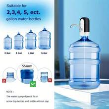 1 件电动水瓶分配器，USB 充电自动饮水泵，适合 3-5 加仑水瓶，便携式水瓶分配器，适合家庭、露营、办公室使用 - 彩色 - 查看 9