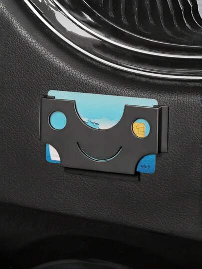 1pc ABS Car And Office Manager - Suitable For Storing Cards/Tickets/ID Cards, Strong Adhesive Dashboard Storage, Compact Space Saving Design, Very Suitable For Car Storage, Car Storage Solutions | Fashionable Manager | Adhesive Installation, Car Manager Storage, Car Card Holder, Car Storage, Etc