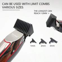 Kemei Mașină de tuns fără fir KM-032 pentru bărbați, mașină de tuns profesională, mașină de tuns electrică pentru barbă pentru bărbați, mașină de tuns părul, kit de tuns și îngrijire, cadou pentru bărbați, reîncărcabilă USB-Tip C