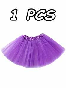 适合 3-12 岁女孩的芭蕾舞裙，三层芭蕾舞服装，适合万圣节家庭派对芭蕾舞圣诞节礼物 - 彩色 - 查看 9