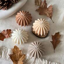 3件套玫瑰球蜡烛模具，硅胶模具，适用于香薰蜡烛、手工皂、家居装饰、树脂工艺品、情人节装饰 - 白色 - 查看 5