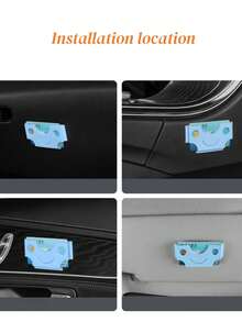 1 szt. ABS Car And Office Manager – nadaje się do przechowywania kart/biletów/dowodów tożsamości, mocny klej do deski rozdzielczej, kompaktowa konstrukcja oszczędzająca miejsce, bardzo odpowiedni do przechowywania w samochodzie, rozwiązania do przechowywania w samochodzie | Modny menedżer | Montaż samoprzylepny, przechowywanie menedżera w samochodzie, uchwyt na karty samochodowe, przechowywanie w samochodzie itp.