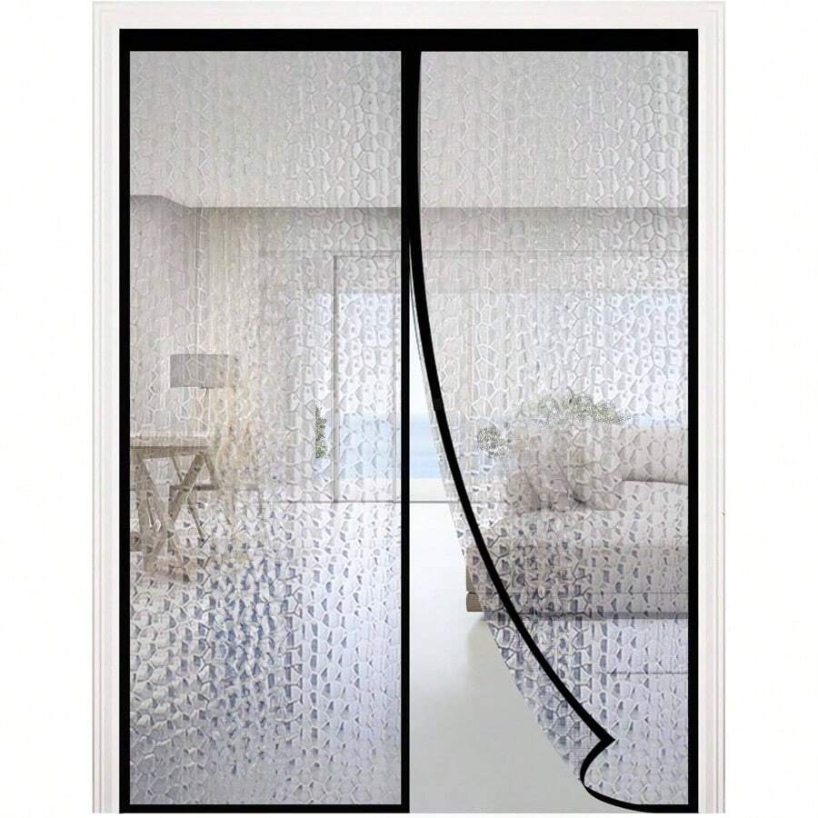 Magnetic Thermal Insulated Door Curtain, Waterproof EVA Door Cover, Fit Doors Size Up To 38x82Temperature Insulated Doorway Curtain Partition, Patio Self - Closing Doors Net Screen - Phù hợp với kích thước cửa 36"X94.5" - Xem 1