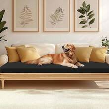 HANDONTIME 8Pcs Patio Cushion Covers Stretch Outdoor Couch Cover Cushions Outdoor Furniture Waterproof Patio Furniture Cover Pets Sofa Covers Washable (Khaki,Cover Only) - 答:黑色 - 查看 10