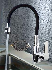 360° Swivel Flexible Kitchen Faucet - Single Handle Hot And Cold Water Mixer Tap, Polished Chrome Surface, Ceramic Valve And Base Mount, Suitable For Modern Kitchen/Bathroom - Multicolor - View 14