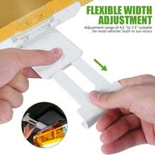 Polarized Sun Visor For Car, Universal Anti-Glare Sun UV Blocker For Day & Car Light / Road Light Blocker For Night - 黃色 - 查看 7