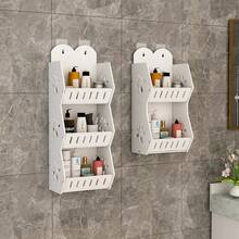 1PC Non Perforated Bathroom Storage Rack, Multi-Purpose Bathroom Wall Storage Rack, Moisture-Proof Wall Mounted Storage Rack, Large Capacity For Toiletries, Storage Bar Bathroom, Non Perforated Multi-Layer Storage Rack, FOR Bedroom Storage, Living Room Storage, Kitchen Storage, Bathroom Storage,Wall Decoration,Shelves For The Wall,