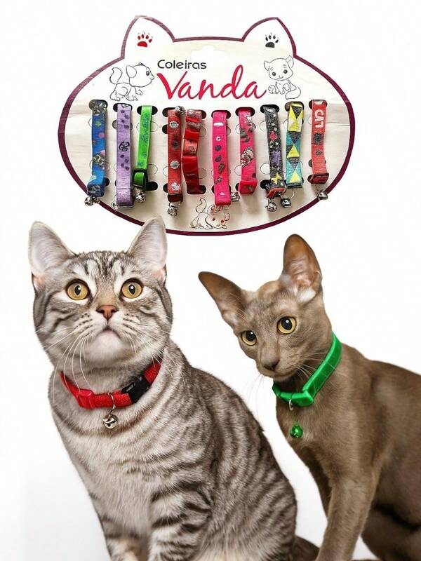 Coleira Para Gato  Cartela Com 10 Unidades Preço Atacado Cor Sortidos