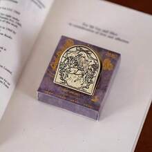 星夜金属夹、复古计划夹、备忘录夹、金属书架、时尚文件夹、文档夹、文具夹、DIY 宽口铜夹、长尾夹、文件夹、办公室文件夹,适合学生和办公室使用,也可用作返校礼物或礼品 - 彩色 - 查看 15