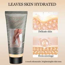 三色腿部遮瑕膏，腿部遮瑕霜，抚平腿部皱纹，有效遮盖腿部及身体疤痕，均匀肤色，防水防汗，持久妆效，打造完美腿部妆容，令双腿光滑无瑕。身体及腿部遮瑕霜，不含美黑成分，适合所有肤质。