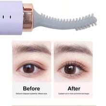 RAF 2-In-One Heated Eyelash Curler And Electric Eyebrow Trimmer - USB Rechargeable 180mAh Lithium Battery, 2 Usage Heads, Quick Eyebrow Shaping / 60-Second Heat Protection, 48-Hour Long-Lasting Eyelash Curling/Washable Blade Heads/Beauty Tool With Gentle Heating, Portable Beauty Solution, Easy To Curl And Trim