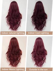 clouder Red Highlight Blonde Extra Long Curly Wig 30 Inch Cosplay Wig Halloween Christmas Wig Elegant Soft Matte Hair Loose Curls Casual Outing Street Punk Wig Rock Wig Fluffy Natural Cool Girl Synthetic Heat-Resistant Fiber Wig Suitable For Women Daily Party Wig Music Festival Wig Avant-Garde College Style Wig Modern Fashion Gothic Wig - 挑染金色 - 查看 9