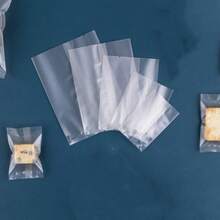 100pcs Thickened Cookie Bags With Machine-Sealed , Clear Cellophane Treat Bags Plastic Bag Candy, Bread, Party Favors, Bakery, Gift Packaging - Clear - View 1