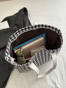 New Luxurious High-End Versatile Women Shoulder Tote Bag - Black - View 9