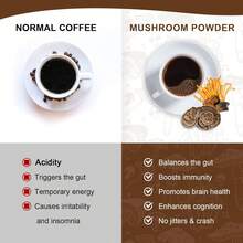 M INCH Mushroom Coffee For Smoothies/Latte, Mushroom Powder Blend (57 Servings) With Lions Mane, Reishi, Cordyceps, Turkey Tail, Chaga - Mushroom Supplement For Energy, Focus, Immune- 8 Oz - 16 Oz - View 6