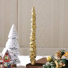 Christmas Golden Christmas Tree Long Pole Shaped Candle Festive Atmosphere Decoration Prop Home Decoration - Multi Scents - View 7